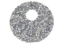 Swarovski, fine rocks pendant, chrome matte, 40mm - x1