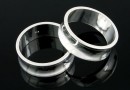 Baza inel suport cristale, argint 925, 18.2mm - x1