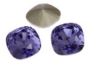 Swarovski, fancy square, tanzanite, 8mm - x1