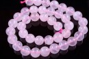 Pink quartz, round, 6.5mm