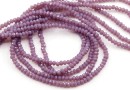 Crystal bead string, faceted rounds, cyclamen opal, 3x2mm